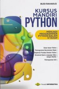 KURSUS MANDIRI PYTHON MENJADI PROGRAMMER PYTHON DALAM 5 TAHAP